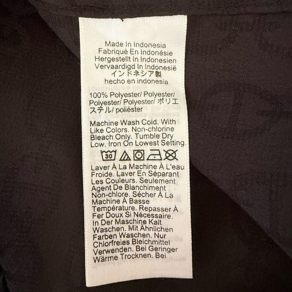 NWT J. Crew Drapey Jacquard-Print Shirt Black - Picture 5 of 8